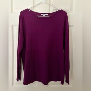 Chico's Purple Crew Neck Sweater